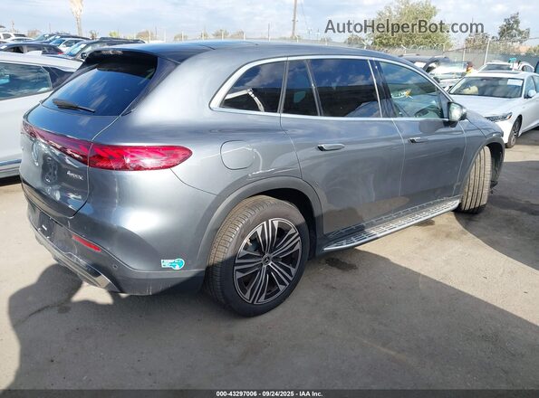 4JGDM2EBXRA033358 2024 MERCEDES-BENZ EQS 450 SUV Gray Հետևի աջ