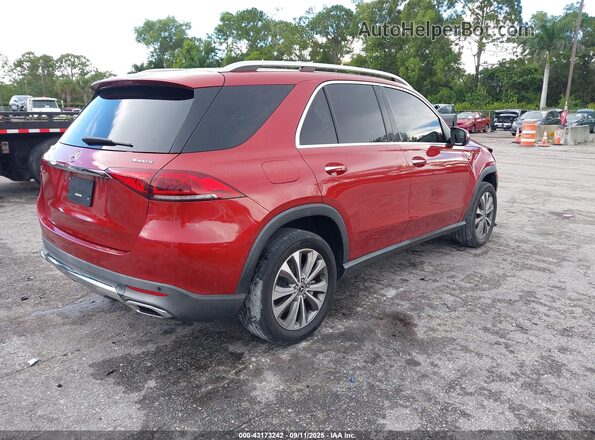 4JGFB4KB3LA028315 2020 MERCEDES-BENZ GLE Red Задня права чверть