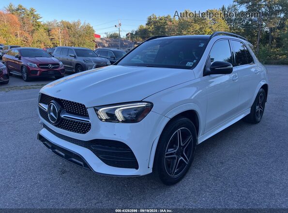4JGFB4KB8MA426511 2021 MERCEDES-BENZ GLE White Առջևի ձախ երեք քառորդ տեսարան