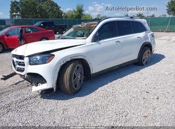 4JGFF5KE3MA566504 2021 MERCEDES-BENZ GLS Белый Передняя левая четверть
