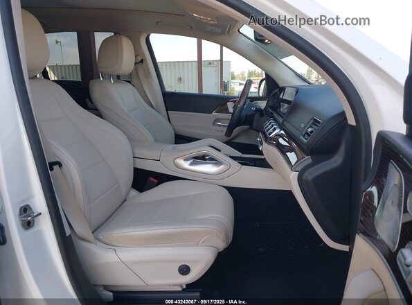 4JGFF5KE9MA488536 2021 MERCEDES-BENZ GLS 450 White Widok wnętrza z przodu