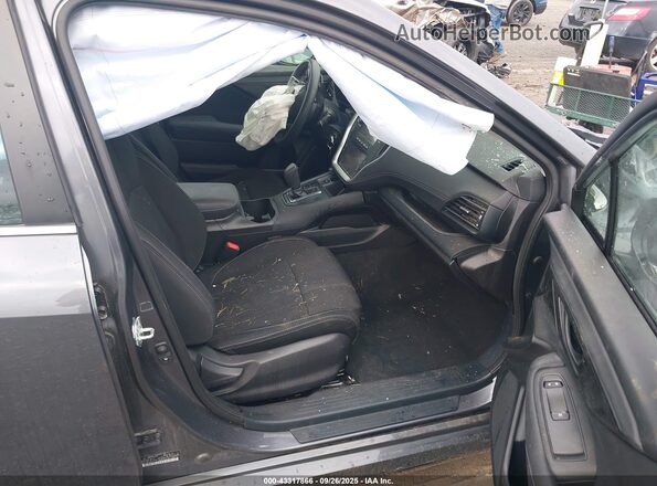 4S3BWAB60N3020527 2022 SUBARU LEGACY Gray Widok wnętrza z przodu