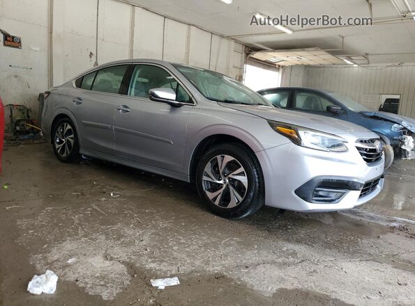4S3BWAC67L3011660 2020 SUBARU LEGACY Silver Передня права чверть