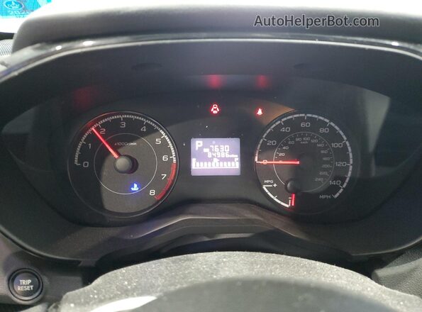 4S3GKAA6XK3621393 2019 SUBARU IMPREZA Silver Вид щитка приладів