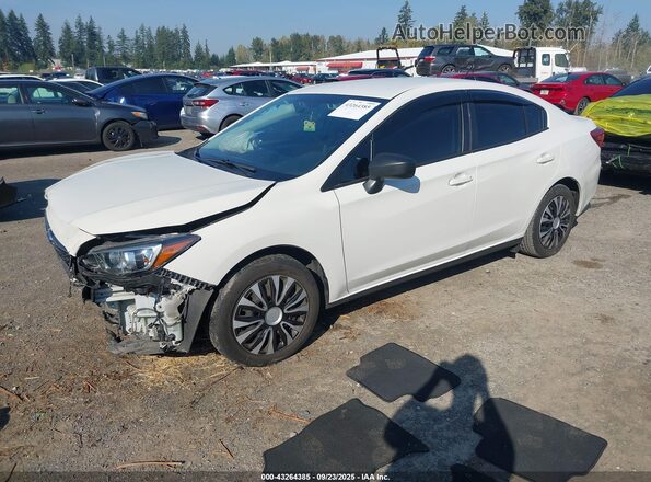 4S3GKAB62L3605804 2020 SUBARU IMPREZA Белый Передняя левая четверть