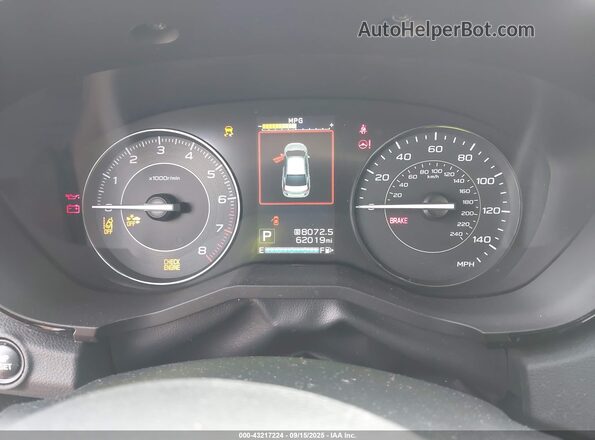 4S3GKAB62L3610873 2020 SUBARU IMPREZA White უკანა სავარძლების ხედი