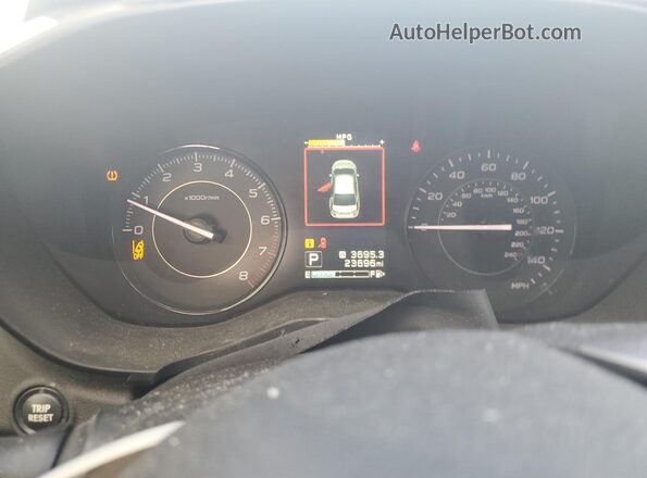 4S3GKAB64P3602117 2023 SUBARU IMPREZA Gray ხელსაწყოთა პანელის ხედი