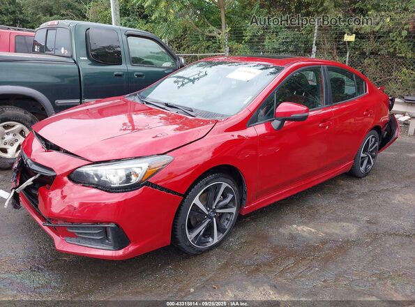 4S3GKAM62L3611518 2020 SUBARU IMPREZA Red Передня ліва чверть