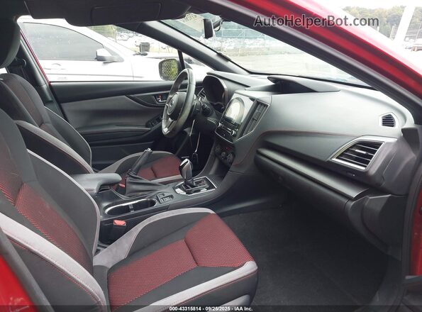 4S3GKAM62L3611518 2020 SUBARU IMPREZA Red Вид салону спереду