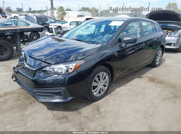 4S3GTAB64L3709451 2020 SUBARU IMPREZA Black Передня ліва чверть