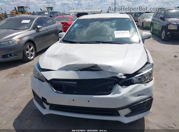 4S3GTAL65L3705410 2020 SUBARU IMPREZA White Instrument cluster view