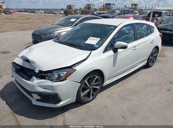 4S3GTAL65L3705410 2020 SUBARU IMPREZA White Front left