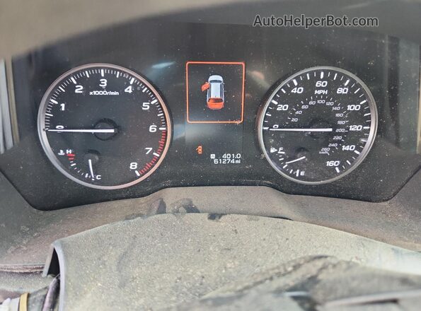 4S4BTAAC2L3223394 2020 SUBARU OUTBACK White Instrument cluster view