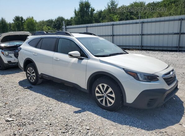 4S4BTACC2L3172329 2020 SUBARU OUTBACK White Przód prawy