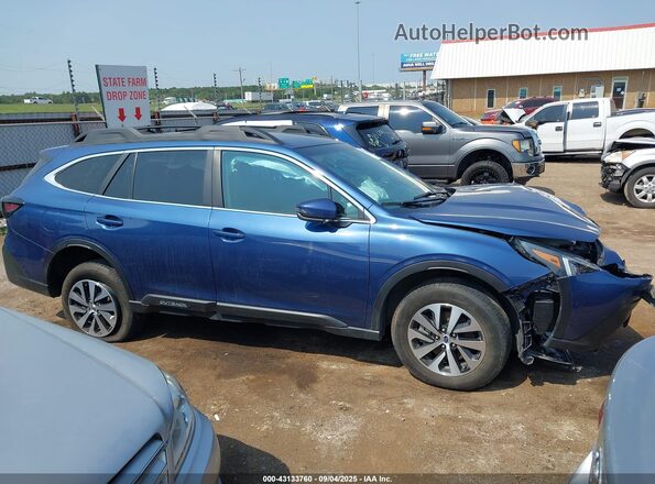 4S4BTACC3L3209212 2020 SUBARU OUTBACK Blue უკანა სალონის ხედი