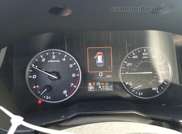 4S4BTACC9L3141563 2020 SUBARU OUTBACK Silver Instrument cluster view