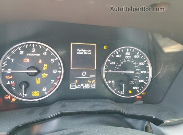 4S4BTADC3M3110079 2021 SUBARU OUTBACK Silver ხელსაწყოთა პანელის ხედი