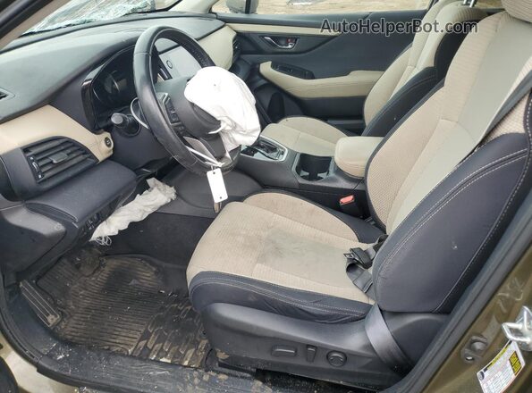 4S4BTADC7M3132389 2021 SUBARU OUTBACK Green წინა სალონის ხედი
