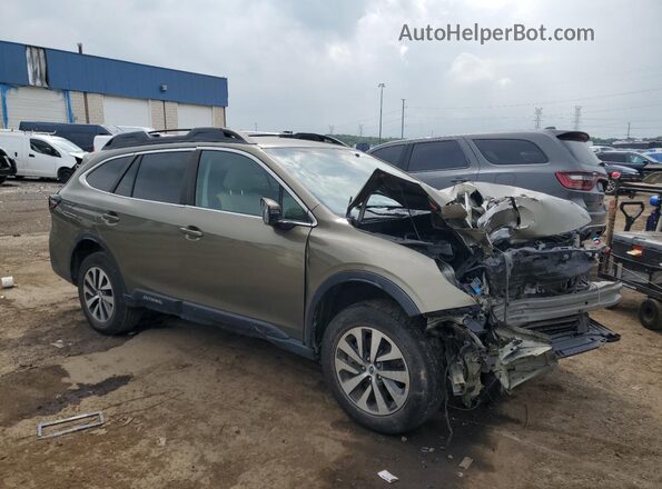 4S4BTADC7M3132389 2021 SUBARU OUTBACK Green წინა მარჯვენა