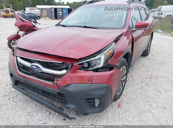 4S4BTAEC7L3194677 2020 SUBARU OUTBACK Burgundy Widok z przodu