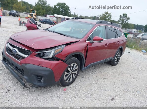 4S4BTAEC7L3194677 2020 SUBARU OUTBACK Burgundy Przód lewy