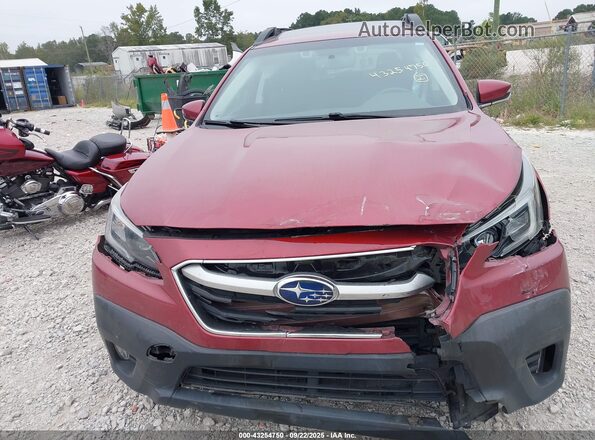 4S4BTAEC7L3194677 2020 SUBARU OUTBACK Burgundy Widok zestawu wskaźników