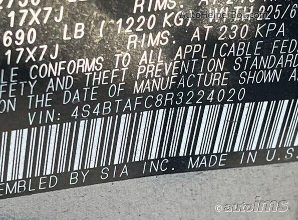 4S4BTAFC8R3224020 2024 SUBARU OUTBACK  სალონის 360-გრადუსიანი ხედი