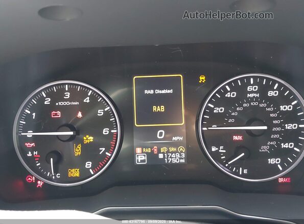 4S4BTALC4S3286668 2025 SUBARU OUTBACK Blue Вид задніх сидінь