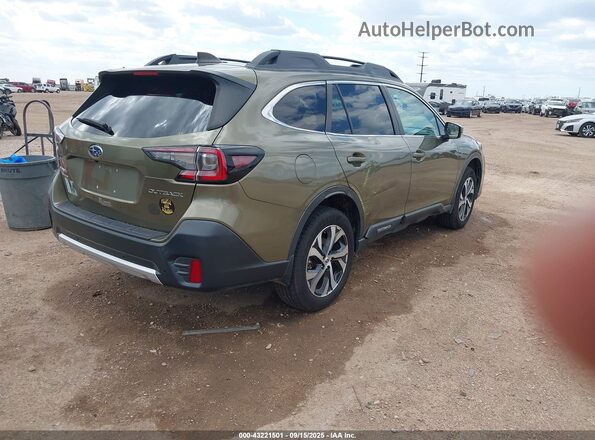 4S4BTALCXL3204461 2020 SUBARU OUTBACK Green Rear right