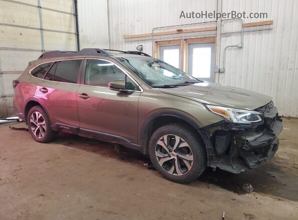 4S4BTANC1L3234753 2020 SUBARU OUTBACK Green Przód prawy