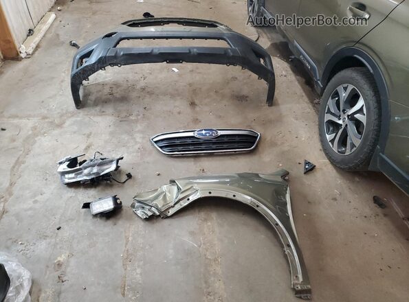 4S4BTANC1L3234753 2020 SUBARU OUTBACK Green Widok naklejki z numerem VIN
