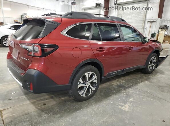4S4BTANC1M3109754 2021 SUBARU OUTBACK Maroon Rear right