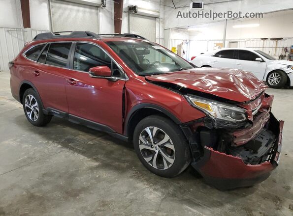4S4BTANC1M3109754 2021 SUBARU OUTBACK Maroon Front right