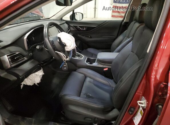 4S4BTANC1M3109754 2021 SUBARU OUTBACK Maroon Front interior view