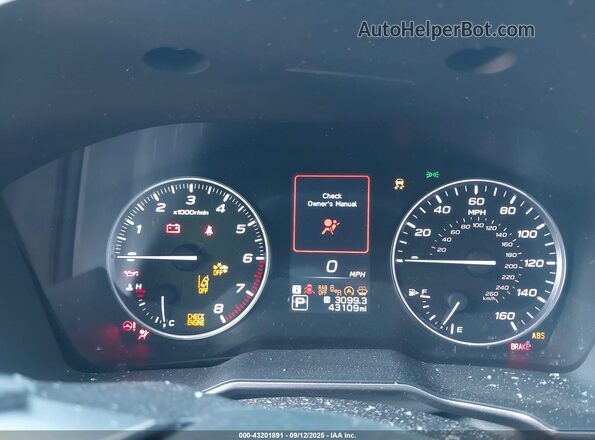 4S4BTANC3L3155200 2020 SUBARU OUTBACK Gray Widok tylnych siedzeń