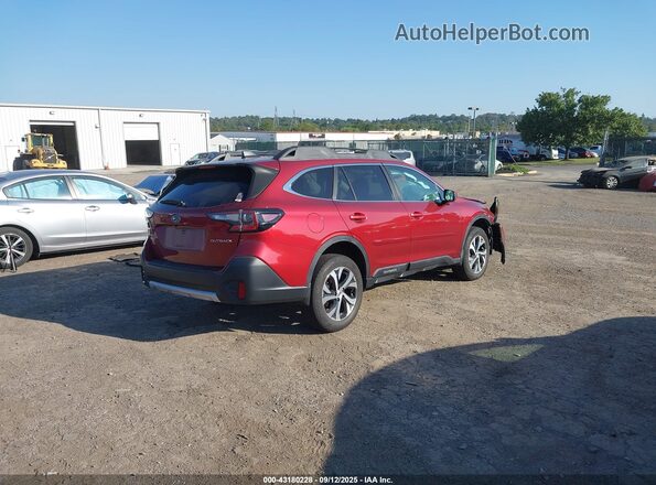 4S4BTANC3M3158339 2021 SUBARU OUTBACK Red უკანა მარჯვენა