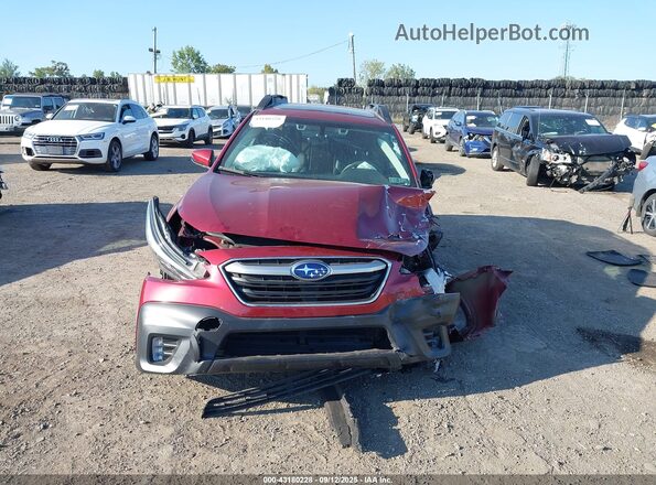 4S4BTANC3M3158339 2021 SUBARU OUTBACK Red ხელსაწყოთა პანელის ხედი