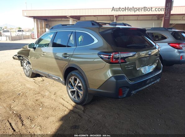 4S4BTANC4M3168717 2021 SUBARU OUTBACK Green უკანა მარცხენა