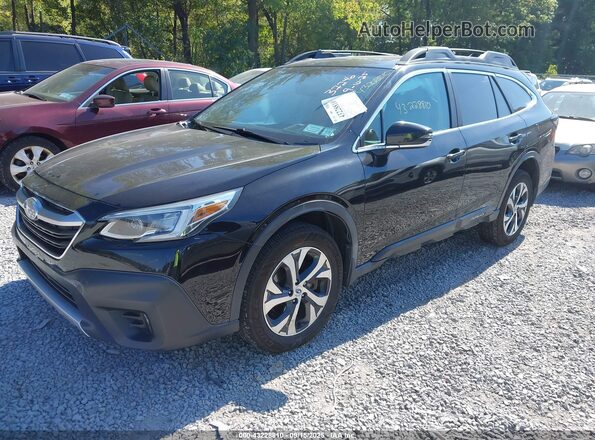 4S4BTANC6L3120988 2020 SUBARU OUTBACK Black Առջևի ձախ երեք քառորդ տեսարան