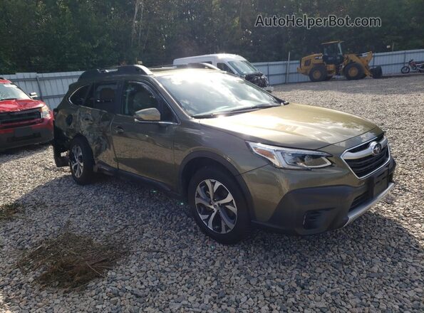 4S4BTANC9M3131033 2021 SUBARU OUTBACK Green Առջևի աջ