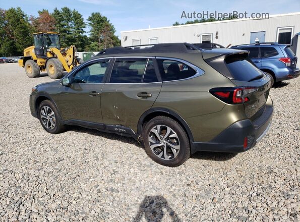 4S4BTANC9M3131033 2021 SUBARU OUTBACK Green Հետևի ձախ