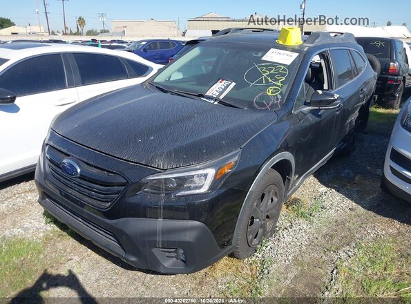 4S4BTGKD2L3168147 2020 SUBARU OUTBACK Black Vista tres cuartos delantera izquierda