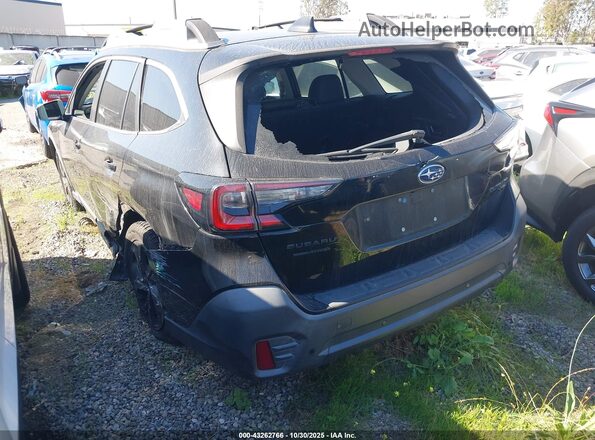 4S4BTGKD2L3168147 2020 SUBARU OUTBACK Black Trasero izquierdo
