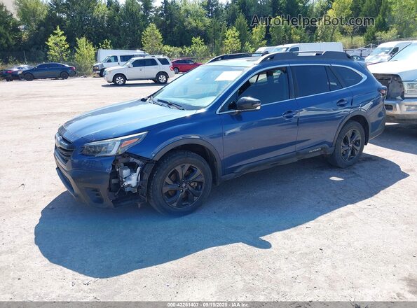 4S4BTGKD5L3227322 2020 SUBARU OUTBACK Синий Передняя левая четверть