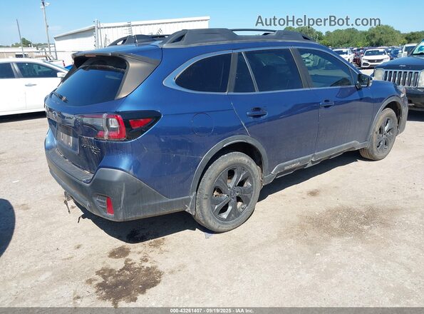 4S4BTGKD5L3227322 2020 SUBARU OUTBACK Синий Задняя правая четверть