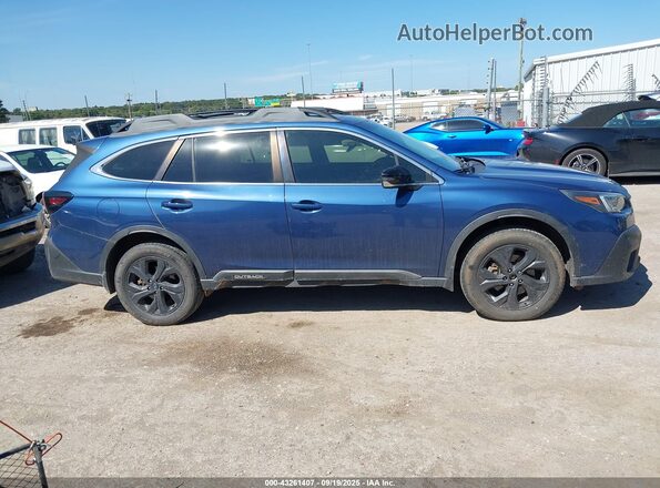 4S4BTGKD5L3227322 2020 SUBARU OUTBACK Синий Вид задней части салона