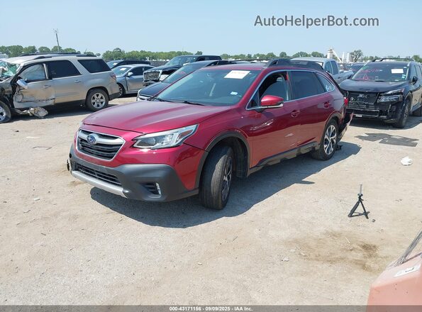 4S4BTGND3L3192663 2020 SUBARU OUTBACK Red Передня ліва чверть