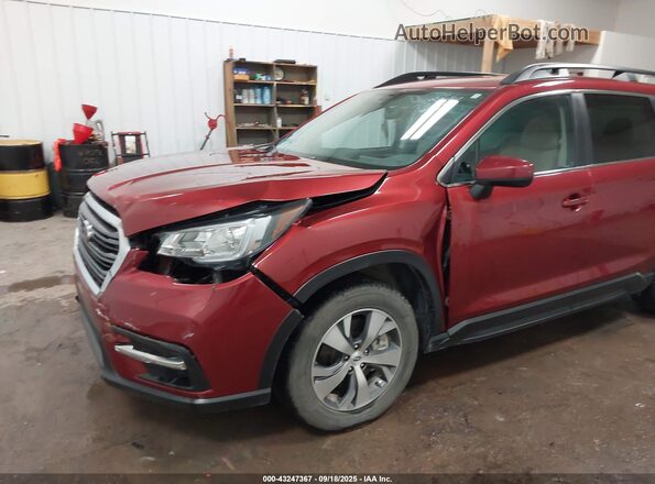 4S4WMAFD0K3425701 2019 SUBARU ASCENT Maroon Widok z przodu