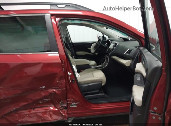 4S4WMAFD0K3425701 2019 SUBARU ASCENT Maroon Widok wnętrza z przodu