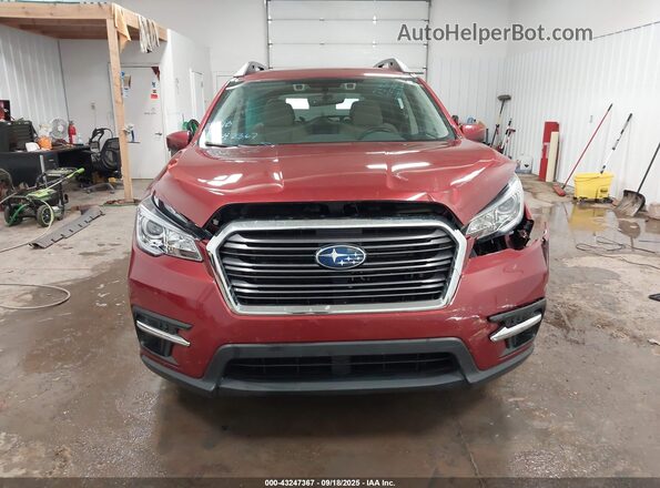 4S4WMAFD0K3425701 2019 SUBARU ASCENT Maroon Widok zestawu wskaźników